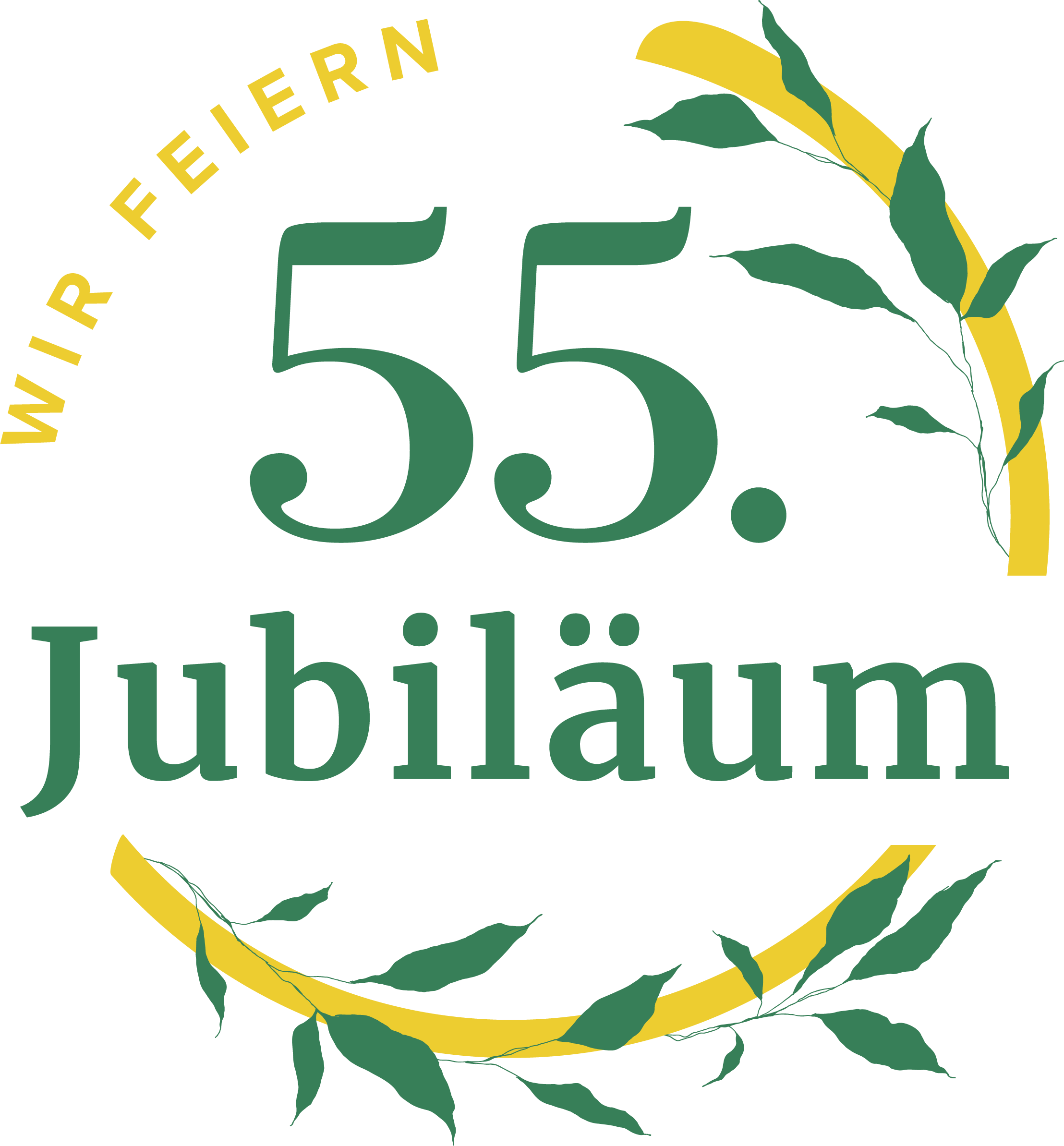 Emblem 55 Jahre Jubiläum