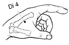 Akupunkturpunkt Di 4 - Talsohle