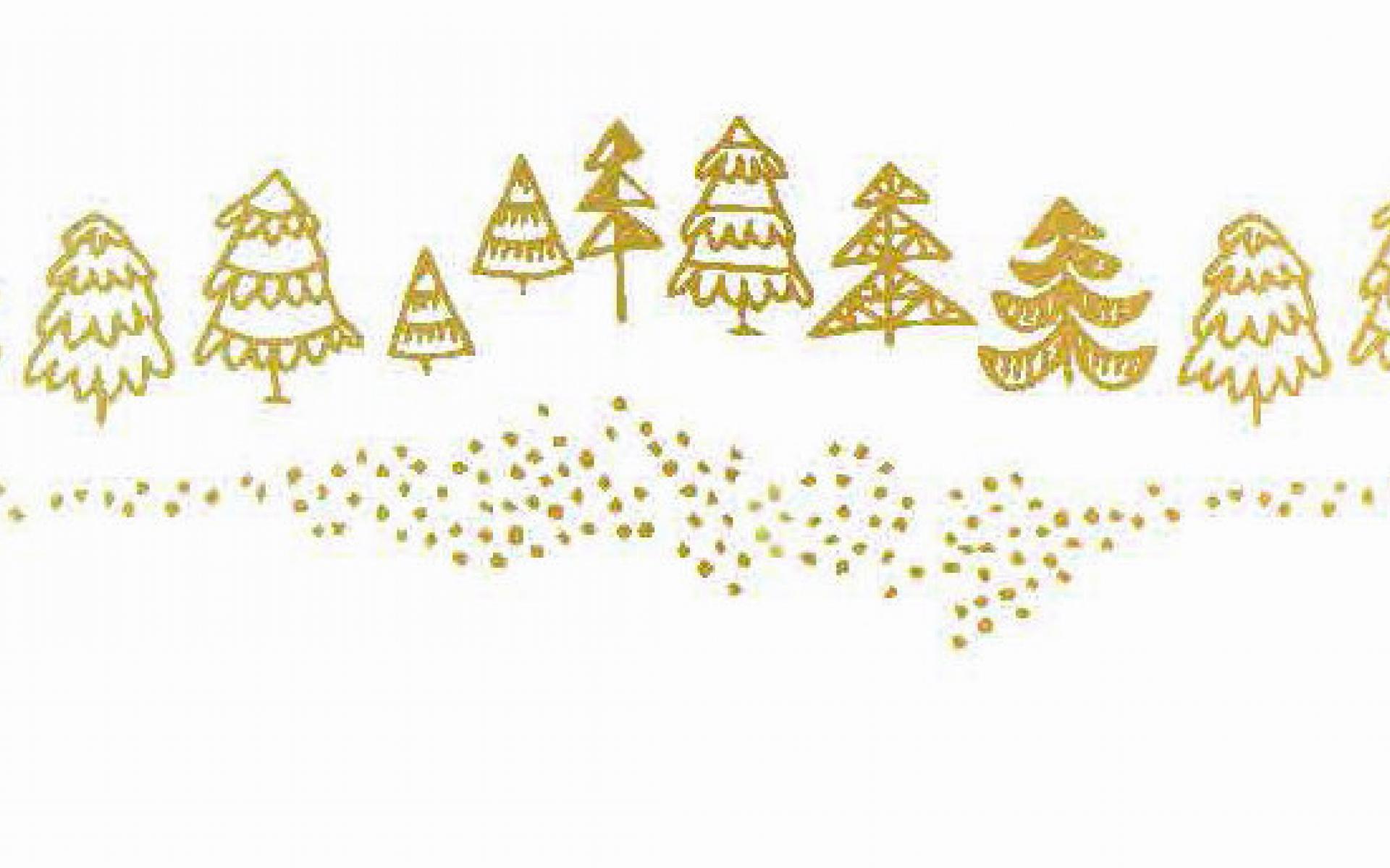 Weihnachtsbäumchen gold